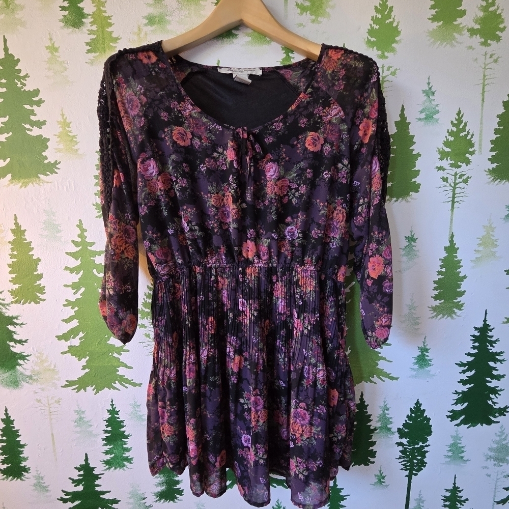 American Rag Floral Junior Print Dress